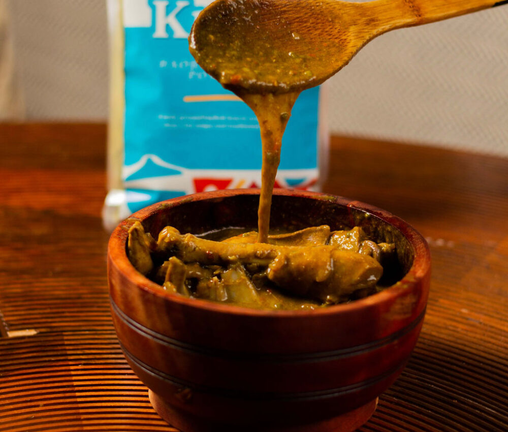 Miyan Kuka with Guinea Fowl